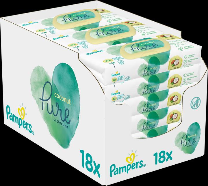 Produktbild Pampers Coconut Pure Ecom (756 Stück)