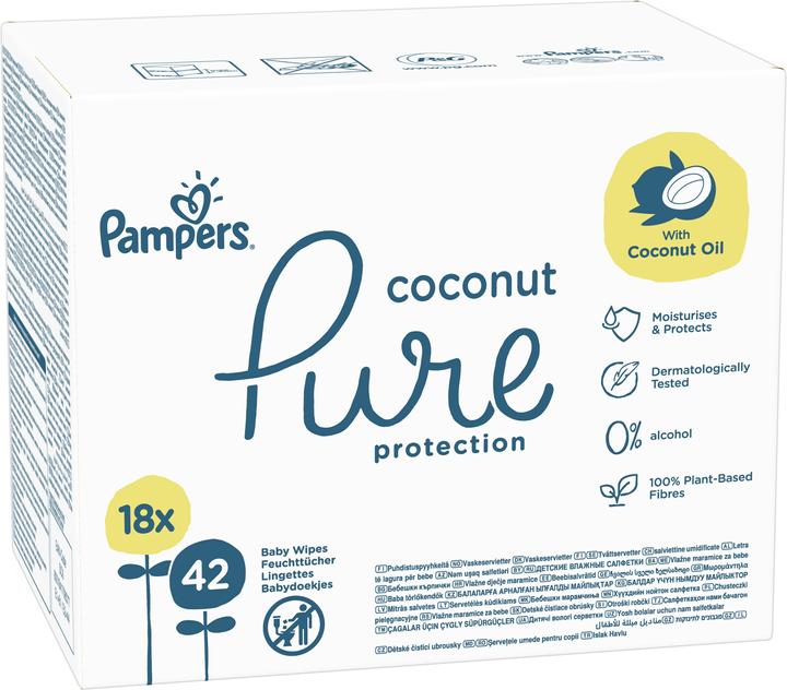 Produktbild Pampers Coconut Pure Ecom (756 Stück)