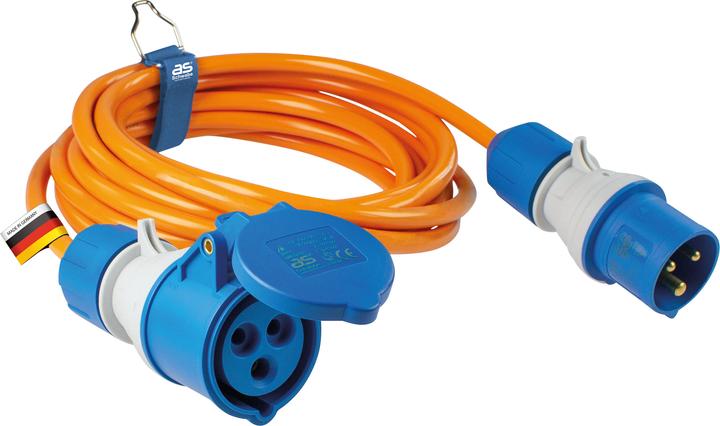 Actual product image As - Schwabe AS Schwabe 62431 Power extension cable 16 A Orange 5 m (5 m, CEE)