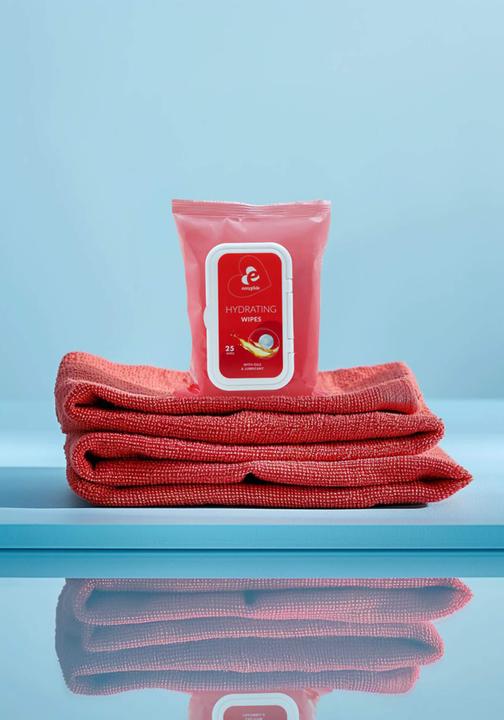 Image du produit EasyGlide Lingettes hydratantes avec lubrifiant et huiles (Lingettes intimes)