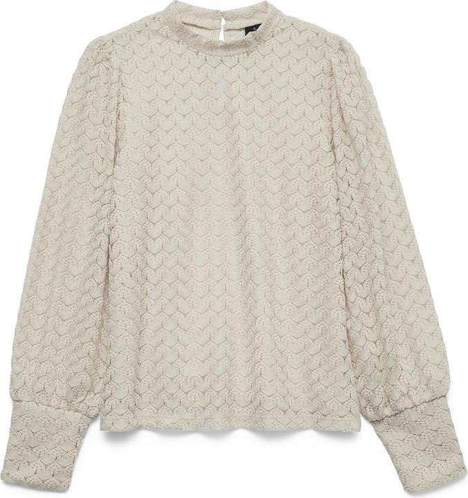 Vero Moda Vmbecca Ls High Neck Lace Top Jrs Noos (XS)