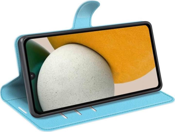 Actual product image Cover-Discount Galaxy A15 - Leather case blue (Samsung Galaxy A15)
