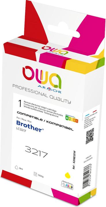 Produktbild Armor OWA OWA Tinte komp. Brother LC3217Y yellow (550 S.) (Y)
