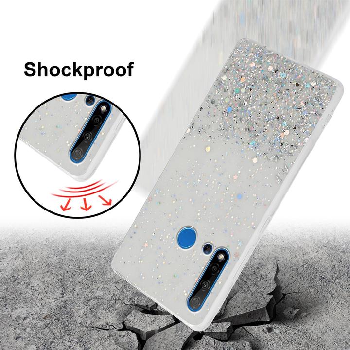 Image du produit Cadorabo Couverture TPU paillettes scintillantes (Huawei Nova 5i, Huawei P20 Lite (2019))