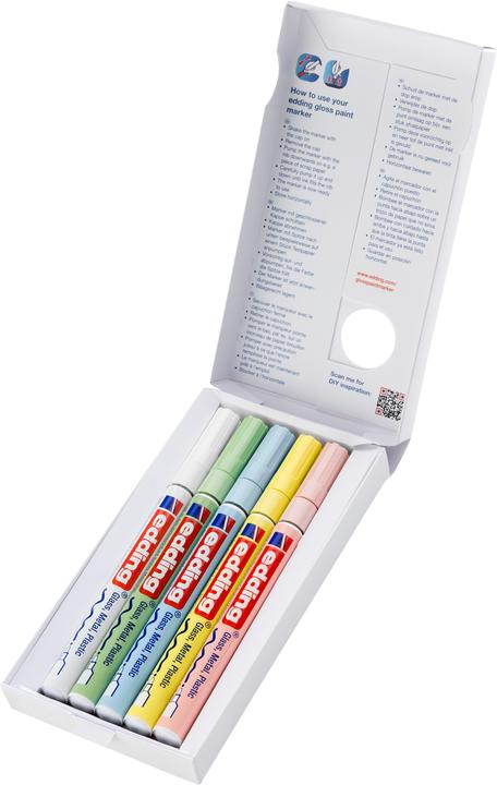 Produktbild Edding 751 - Lackmarker (Multicolor, 1 mm, 5 x)