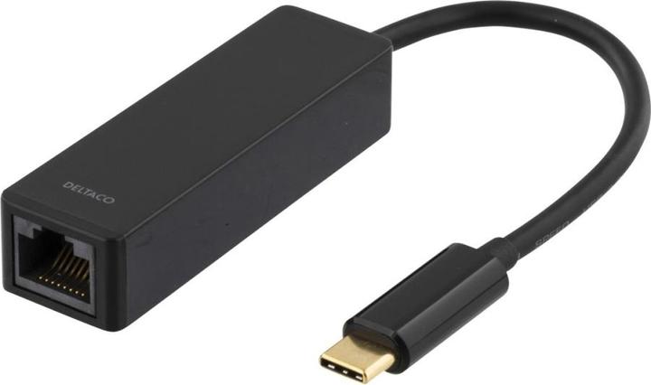 Deltaco USBC-GIGA Netzwerkkarte Ethernet 1000 Mbit/s (USB-C, RJ45 (1x))