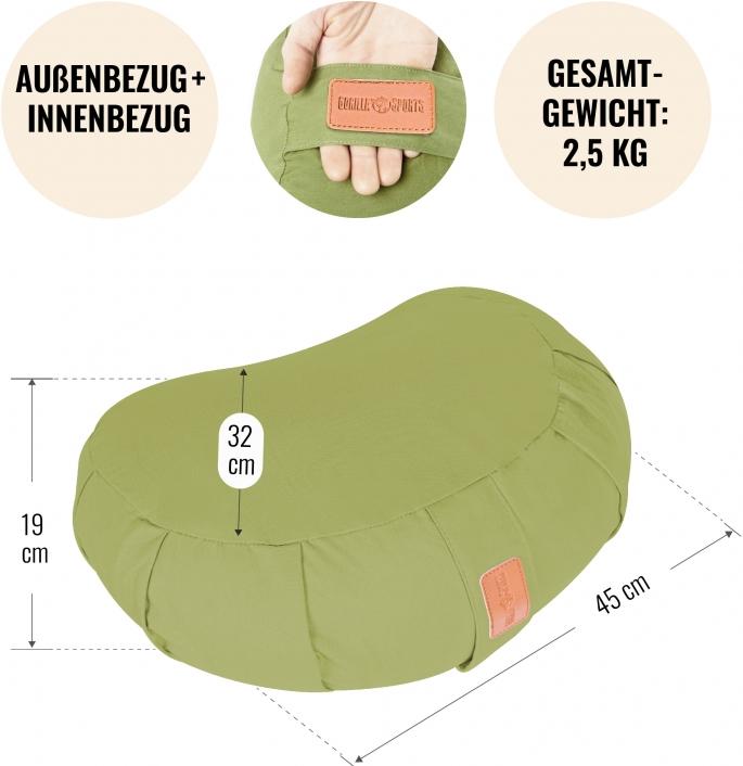 Image du produit Gorilla Sports Oreiller en forme de croissant pour le yoga