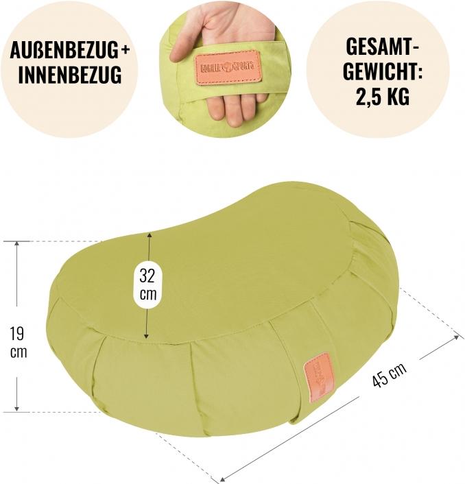 Image du produit Gorilla Sports Coussin de yoga en forme de croissant