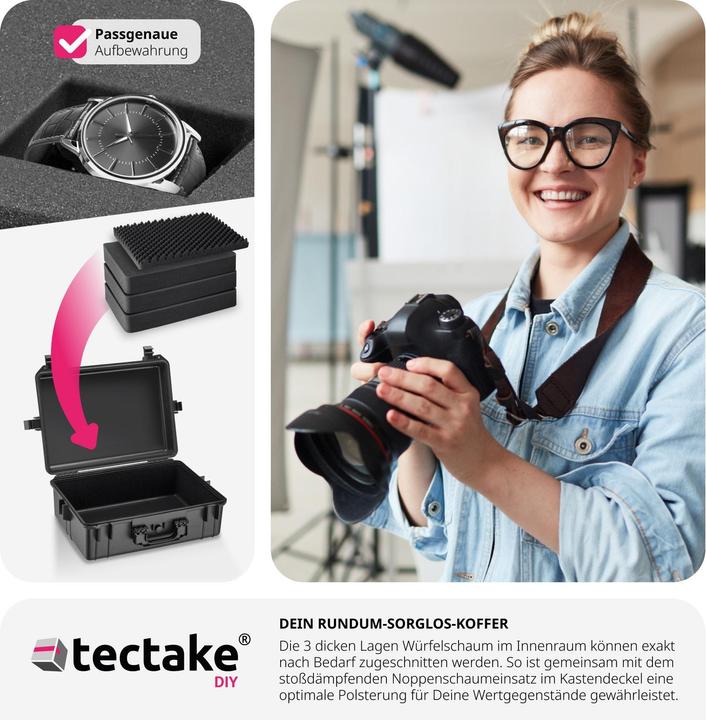 Image du produit tectake Valise de protection matériel photo (Mallette photo, 35 l)