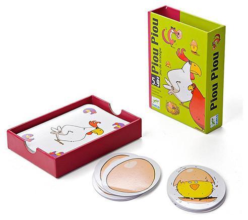 Actual product image Djeco Card game Piou Piou (French, German, Dutch, Italian, Danish, English)