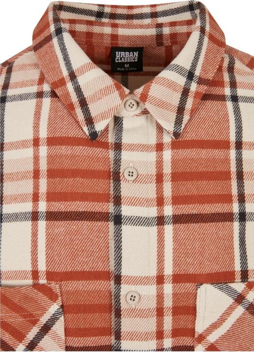 Actual product image Urban Classics Long Oversized Checked Leaves Shirt - 19487 (M)