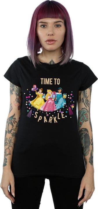 Actual product image Disney Womens/Ladies Princess Time To Sparkle Cotton T-Shirt (S)