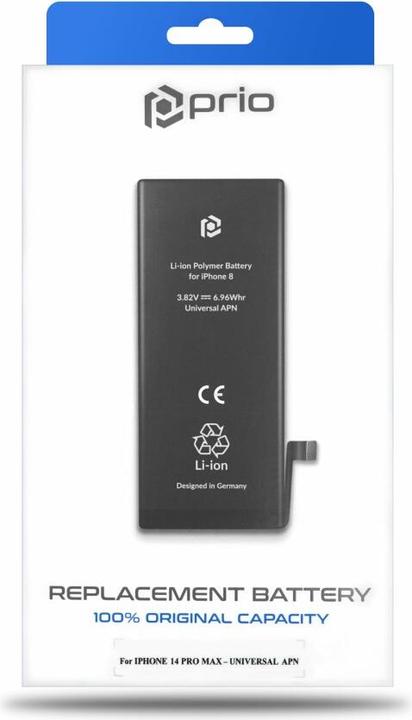 Produktbild prio Akku für iPhone 14 Pro Max (Universeller APN)