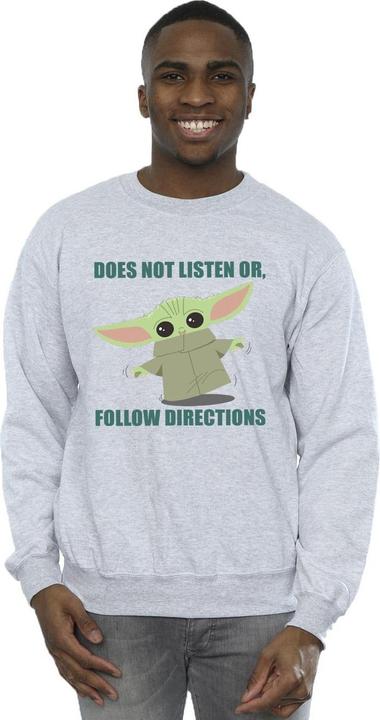 Produktbild Star Wars The Mandalorian Grogu Does Not Listen Sweatshirt (XXL)