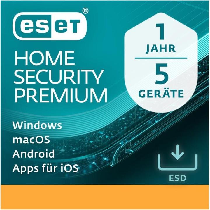 ESET HOME Security Premium ESD, Vollversion, 5 User, 1 (5 Geräte, 12 Monate)