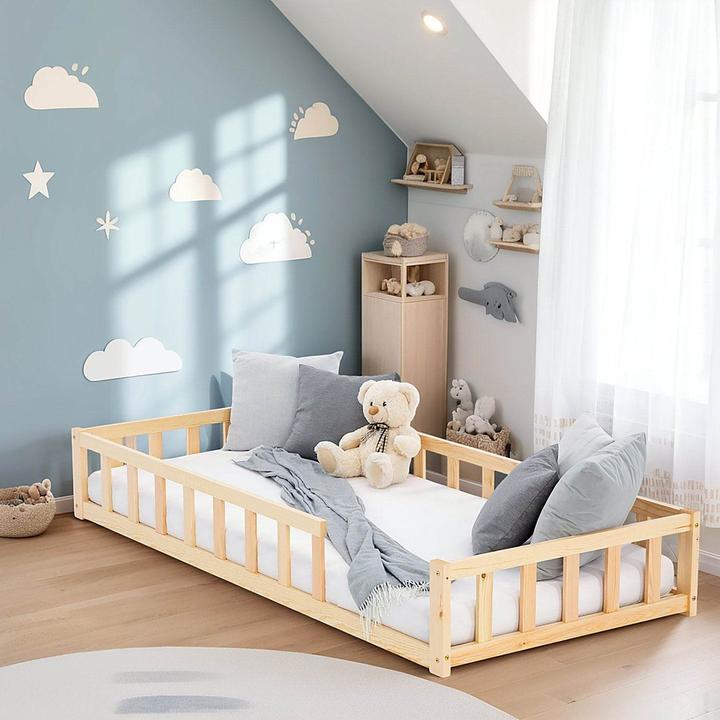 Produktbild Juskys Kinderbett mit Matratze & Lattenrost (90 x 200 cm)