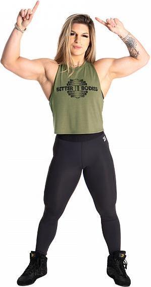 Actual product image Better Bodies Empire Loose Racerback Washed Green (S)