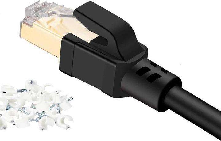 Actual product image Hermex Network cable patch cable Ethernet LAN cable RJ45 Cat. 8 - 3.0m (PiMF, CAT8.1, 3 m)