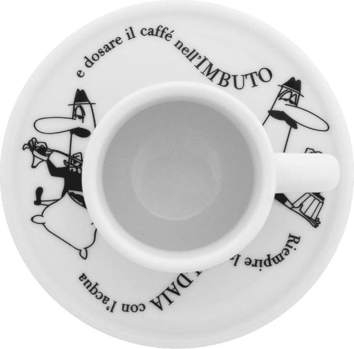 Actual product image Bialetti Y0TZ033 Set of 4 demitasse cups Carosello (50 ml, 4 x)