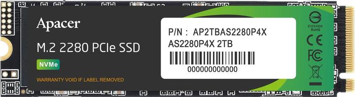 Apacer SSD 2TB 2.1/1.7G AS2280P4X M.2 APA (2000 GB, M.2 2280)