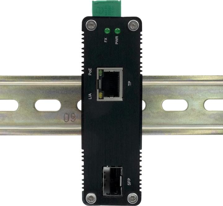 Image du produit Exsys Convertisseur de média PoE+ industriel 60W