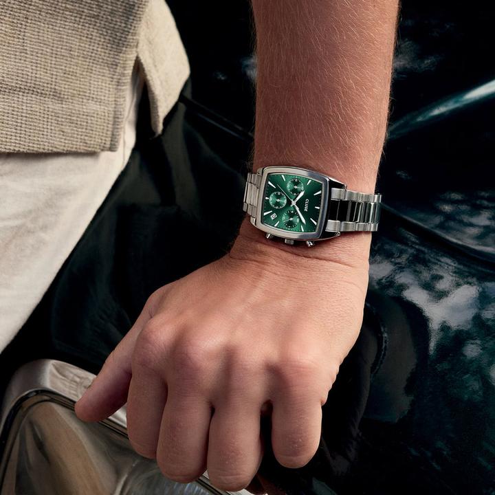 Actual product image Cluse Quartaut Chrono Silver (Chronograph, 35 mm)