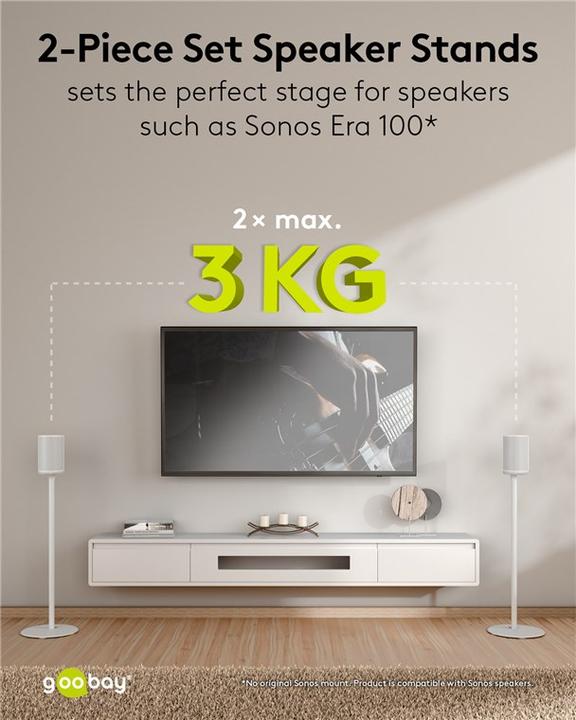 Produktbild Goobay Modern Era 1 Base (1 Paar, Ständer, Nicht beweglich)