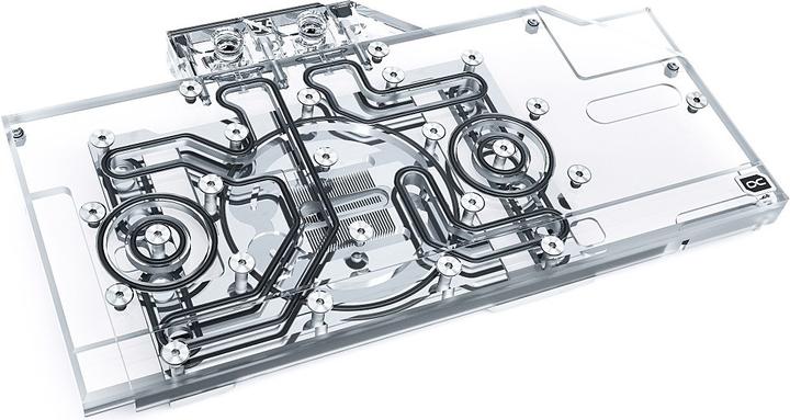Alphacool Bloc de glace Aurora GPX-A Radeon RX 6800XT/6900XT Nitro+ avec plaque arrière - Acrylique + Nickel