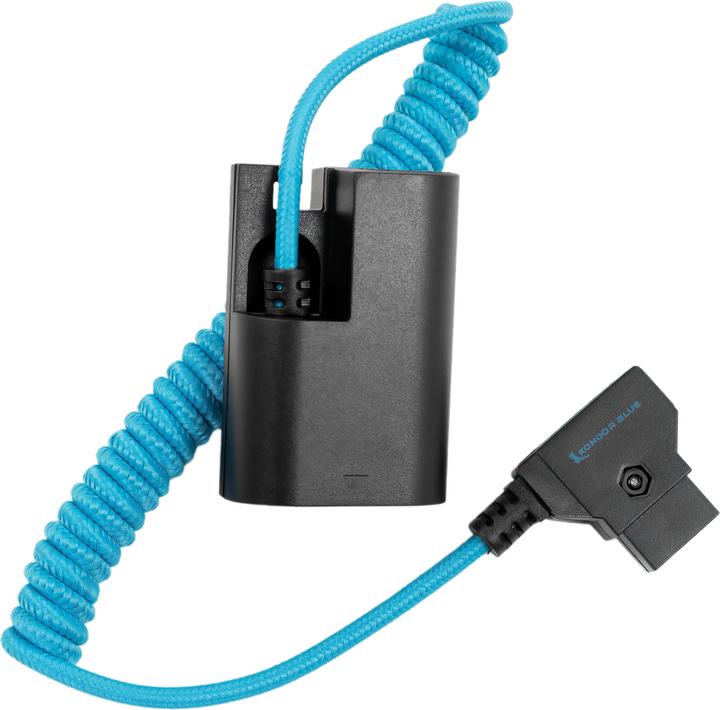 Actual product image Kondor Blue D-Tap to Canon LPE6 NH Dummy Battery Cable ()
