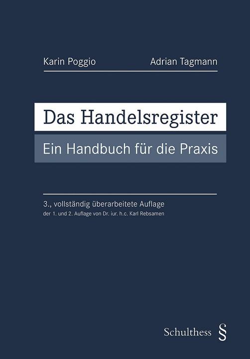 Actual product image Das Handelsregister (German, Adrian Tagmann, Karin Poggio, 2024)