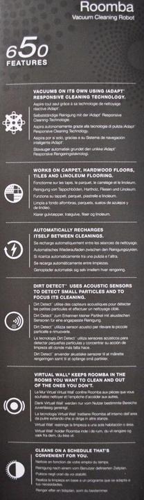 Actual product image iRobot Roomba 650