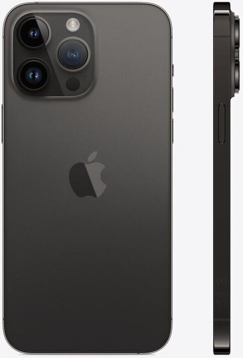 Image du produit Re!commerce iPhone 14 Pro Max (128 Go, Noir Spatial, Noir, 6.70", 48 Mpx, SIM + eSIM, A / Comme neuf)