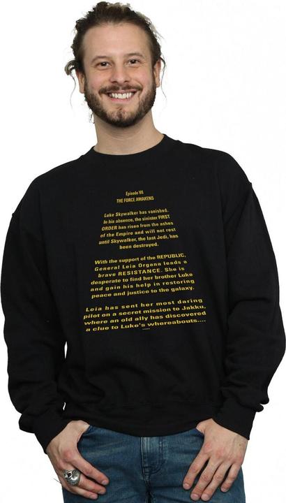 Produktbild Star Wars The Force Awakens Opening Crawl Sweatshirt (4XL)