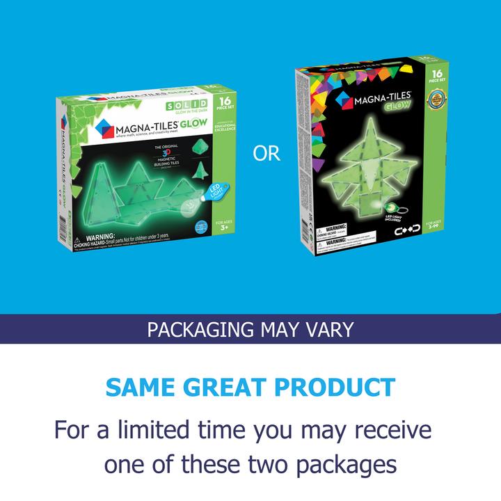 Image du produit Magna-Tiles Set Glow in the Dark (16 pièces)