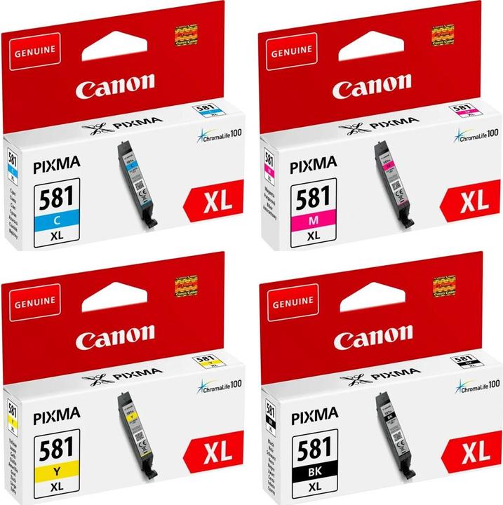 Actual product image Canon Cli-581xl (M, FC, C, Y)