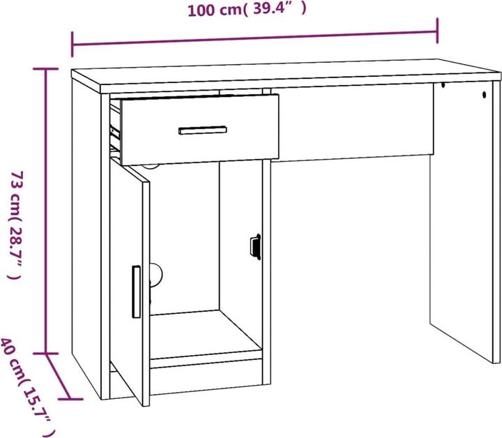 Image du produit VidaXL Myrsini (100 x 40 x 73 cm)