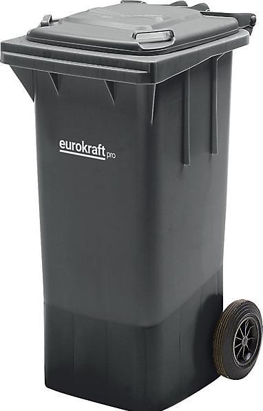 Immagine prodotto eurokraft pro Grande bidone per rifiuti in plastica, secondo la norma DIN EN 840 (120 l)