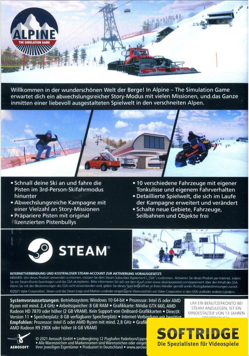Actual product image Aerosoft Alpine - The Simulation Game (PC, DE)