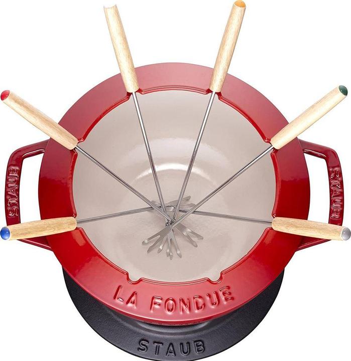 Produktbild Staub Fondue Set kirschrot (Fondue Bourguignonne, Käsefondue)
