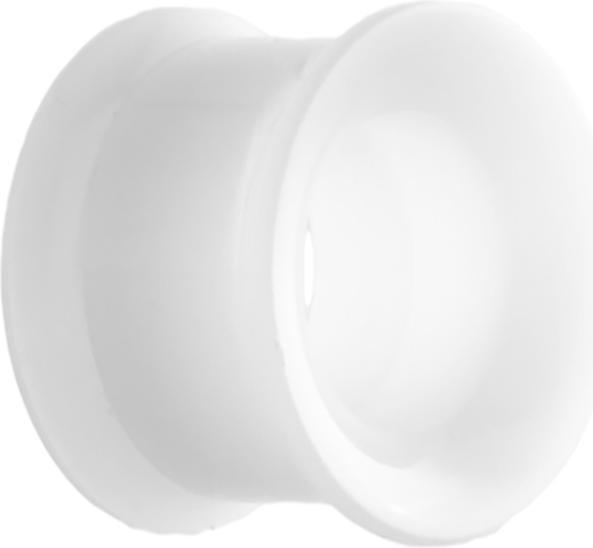 Immagine prodotto Star Piercing Tunnel svasato bianco con filettatura a vite (senza ottone, Acrilico)
