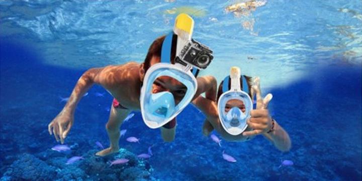 Immagine prodotto Hermex ANKI maschera snorkel L/XL per GoPro Hero 5 / Session / 4 / 3+ / 3 / 2 / 1 / Xiaomi Yi Action Cam (Eroe 3, eroe 5, Eroe 4, Eroe 10, Eroe 3+, Eroe 2)