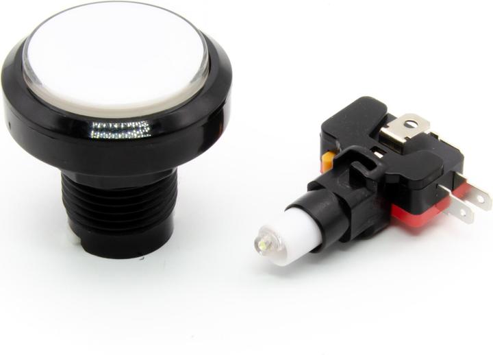 Image du produit Purecrea Bouton Arcade rétro-éclairé 45mm - Blanc