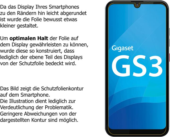 Actual product image Dipos Screen Protector 4-Way Privacy (1 Piece, Gigaset GS3)