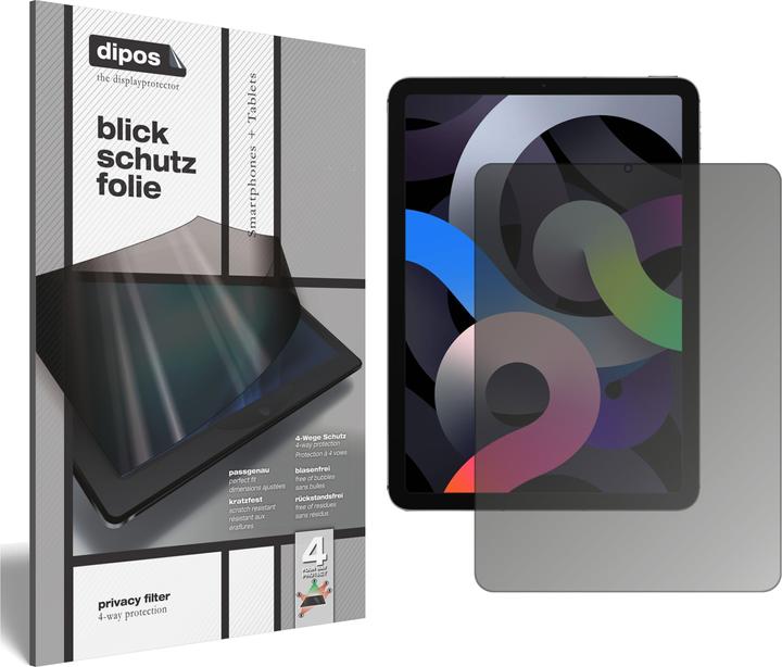 Produktbild Dipos Blickschutzfolie 4-Way Privacy (1 Stück, iPad Air 2020 (4. Gen), iPad Air 2022 (5. Gen))