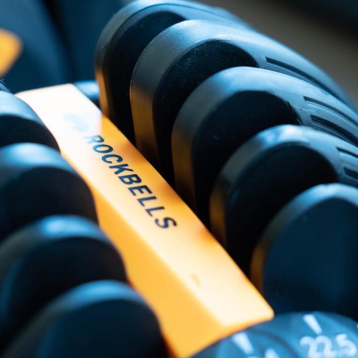 Actual product image Rockbells Verstellbares Hantel- / Gewichtsystem (2 bis 24 kg) Sport / Fitness inkl. Abstellbasis (1 x 2 kg - 24kg)