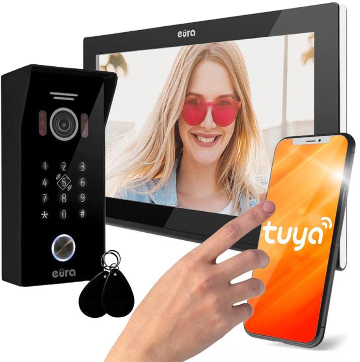 Actual product image No Name WIDEODOMOFON EURA VDP-99C5 czarny WiFi RFID TUYA (Wireless)