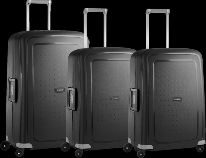 Samsonite S'cure Spinner 69+75+69 cm Black Kofferset (181 l)