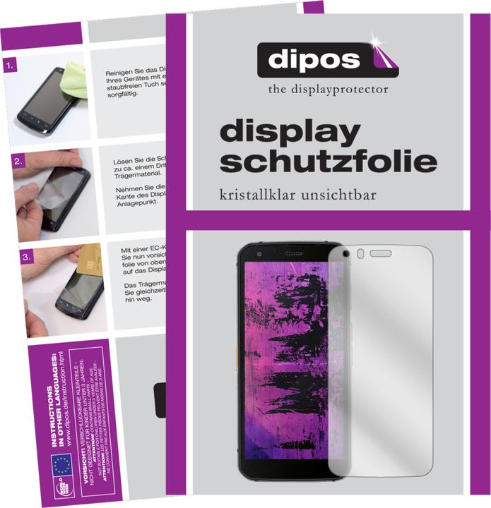 Dipos Displayschutzfolie Crystalclear (2 Stück, Cat S62 Pro)