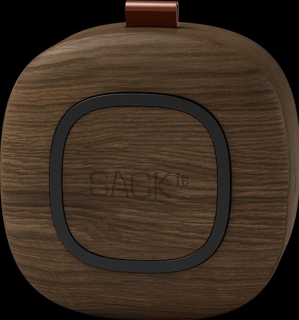 Image du produit SackIT Go Wood - Enceinte Bluetooth - Chêne fumé (8 h)