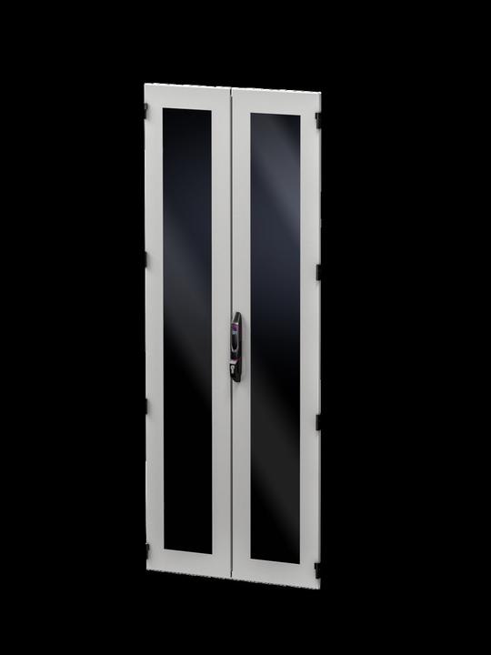 Produktbild Rittal 5301437 19 Zoll Netzwerkschrank-Sichttür Grau, Schwarz